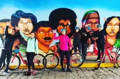Fahrradtour durch die Stadt Lima Peru